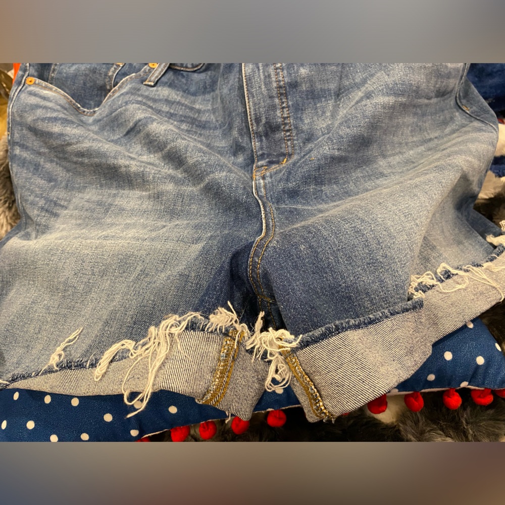 NWT MADEWELL DENIM HI-RISE CUTOFF DENIM SHORTS, JEAN SHORTS- SIZE 37, 14, 16 - Picture 5 of 16